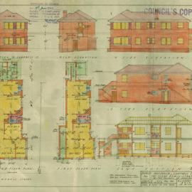 Plan - New building - Glebe Administration Board, 6-8 and 24-34 Campbell Street Glebe, 1940