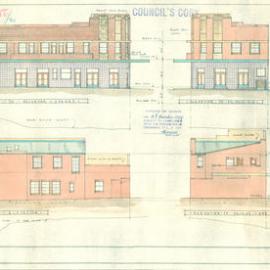 Plan - Proposed rebuilding of Kauri Hotel, Bellevue Street Glebe, 1940