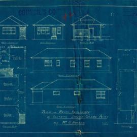 Plan - New building - Residence, Toxteth Street Glebe, 1940