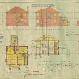 Plan - New building - Duplexes, Phillip and Broughton Streets, Mitchell and Cowper Lanes Glebe, 1940
