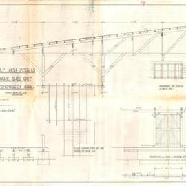 Plan - New building - Wool shed units, Wentworth Park, Wattle Street Glebe, 1939