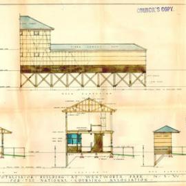 Plan - Totalisator building for the National Coursing Association, Wentworth Park Glebe, 1939.