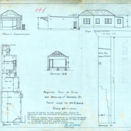 Plan - New building - Proposed shop and residence, 83 Hereford Street Glebe, 1939