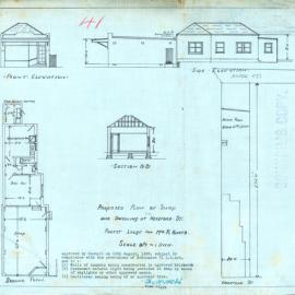 Hereford St (83) Glebe. Proposed shop and dwelling.