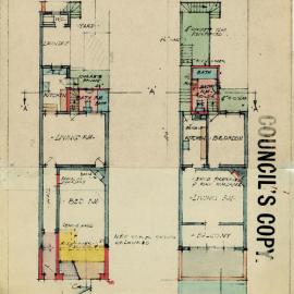 Plan - Alterations to existing building - Convert to flats and shop, 319 Glebe Point Road Glebe, 1937
