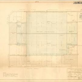 Plan - Additions to existing building - Auditorium, Grace Brothers, Broadway and Bay Street Glebe, 1937