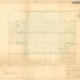 Plan - Grace Brothers new auditorium, Broadway, 1937