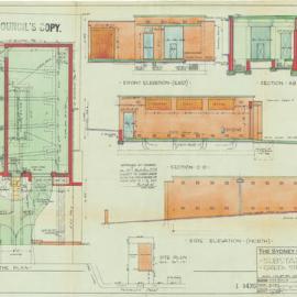 Plan - New building - Substation No. 446, Franklyn Street Glebe, 1938