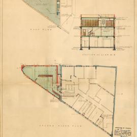 Plan - Additions to existing building - Printing House, Seamer Street Glebe, 1935