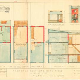 Plan - Additions to existing building - 231 Glebe Point Road Glebe, 1935