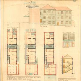 Glebe Point Rd (363) Glebe. Conversion of residence into shop and flats.