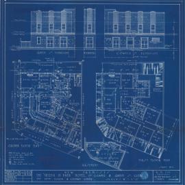 Plan - New building - Hotel - Friend in Hand, Cowper and Queen Streets Glebe, 1936