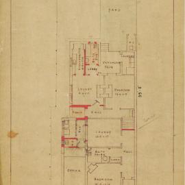 Plan - Alterations to existing building - Convert cottage to flats, 303 Glebe Point Road Glebe, 1936