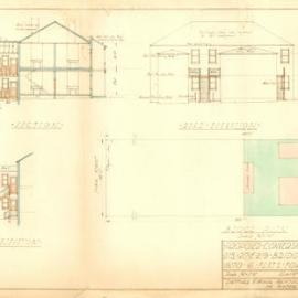 Plan - Alterations to existing building - Convert to six flats, 215-219 Bridge Road Glebe, 1936