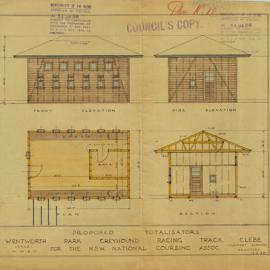 Wentworth Park Glebe. Greyhound racing track - Totalisator. National Coursing Assn.