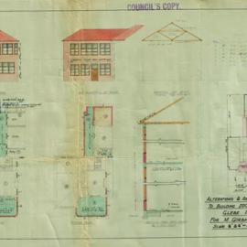 Plan - Alterations to existing building - 220 Glebe Point Road Glebe, 1946