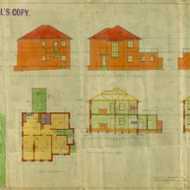 St Johns Rd, Mitchell St & Wentworth St Glebe. Eight duplex residences for the Glebe Administration Board.