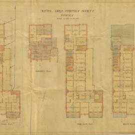 Plan - Girls Friendly Society hostel, Arundel Terrace Glebe, 1920