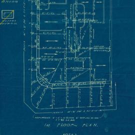 Plan - Additions to existing building, Rebuilding Rose Shamrock and Thistle Hotel, Oxford Street and Rose Lane Paddington, 1938