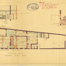 Plan - Alterations to existing building, Royal Hotel, Glenmore Street Paddington, 1927