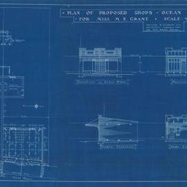 Plan - New building, Shops, Ocean Street Paddington, 1923