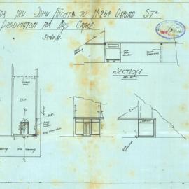 Plan - Alterations to existing building, Shopfronts, 264 Oxford Street Paddington, 1928