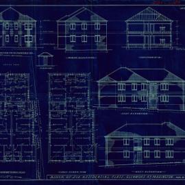 Plan - Erect block of six residential flats, Lot 4, Glenmore Street Paddington, 1936 