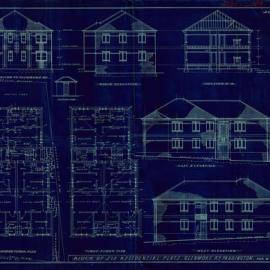 Plan - New building, Flats, Lot 4 Glenmore Street Paddington, 1936