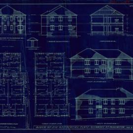 Plan - Erect block of six residential flats, Lot 4, Glenmore Street Paddington, 1936 