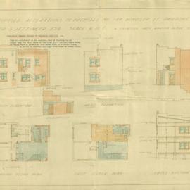 Plan - Additions to existing building, 184 Windsor Street Paddington, 1936
