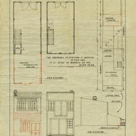 Plan - Additions to existing building, Workshop, 46 Selwyn Street Paddington, 1936
