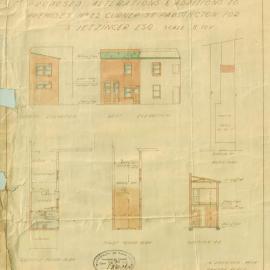 Plan - Additions to existing building, 442 Gurner Street Paddington, 1936
