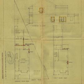 Plan - Alterations to house, 38 Heeley Street Paddington, 1948
