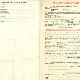 Plan - New building, Cottage, Dalmeny Avenue Rosebery, 1937