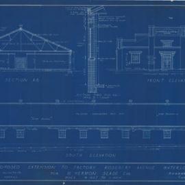 Primrose Ave Rosebery. Factory building for Hermon Slade.