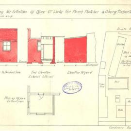 Plan - Additions to existing building, Factory, Durdans Avenue Rosebery, 1942
