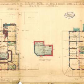 Plan - Alterations to existing building, Zetland Hotel, Bourke and Elizabeth Streets Zetland, 1935