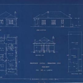 Plan - New building, Cottage, Lot 816a, Bannerman Crescent Rosebery, 1935