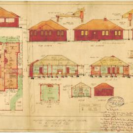 Plan - New building, Residence and garage, Lot 579, Harcourt Parade Rosebery, 1935