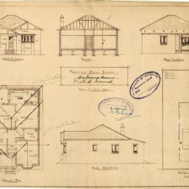 Plan - New building, Cottage, Dalmeny Avenue Rosebery, 1935