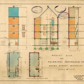 Danks St Waterloo. Barley silo for Holbrooks Ltd.