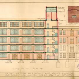 Plan - New warehouse and office for Parke Davis & Co, Rosebery, 1930