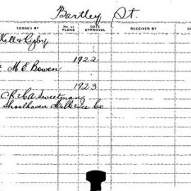 Planning Street Cards - Bartley Street, Chippendale