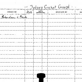 Planning Street Cards - Sydney Cricket Ground, Moore Park