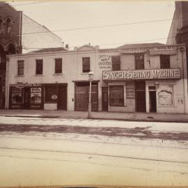 Print - Commercial premises in Elizabeth Street Sydney, 1901