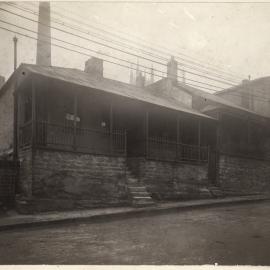 Print - Dwellings in Kent Street Sydney, circa 1902