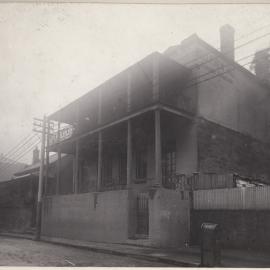 Print - Boarding house in Kent Street Sydney, 1907