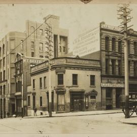 Print - White Hart Hotel in Clarence Street Sydney, circa 1907