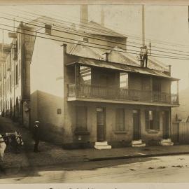 Print - Terraces in Kent Street Sydney, circa 1909