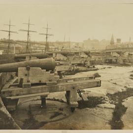 Print - Dawes Point Battery in Dawes Point, circa 1909-1911